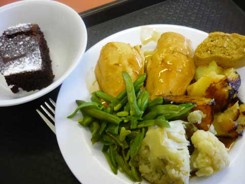 roast chicken lunch