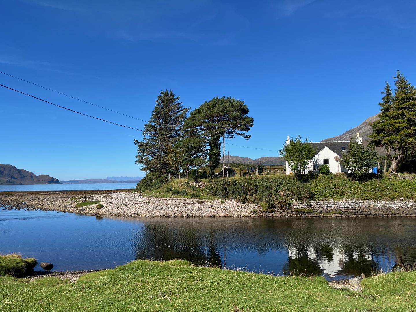 House near loch.