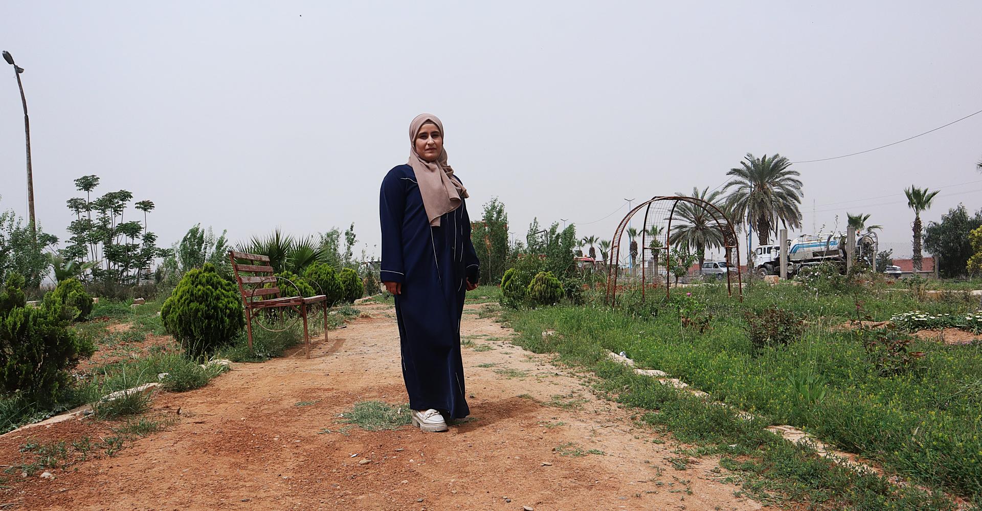 Pusaina Mohamad, co-president of Raqqa's Environment Office, established in 2021.