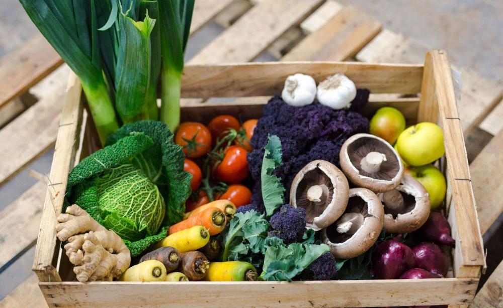 Box of vegetables
