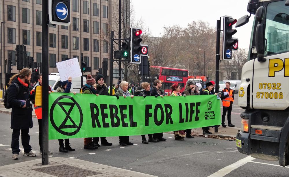 Extinction Rebellion roadblock