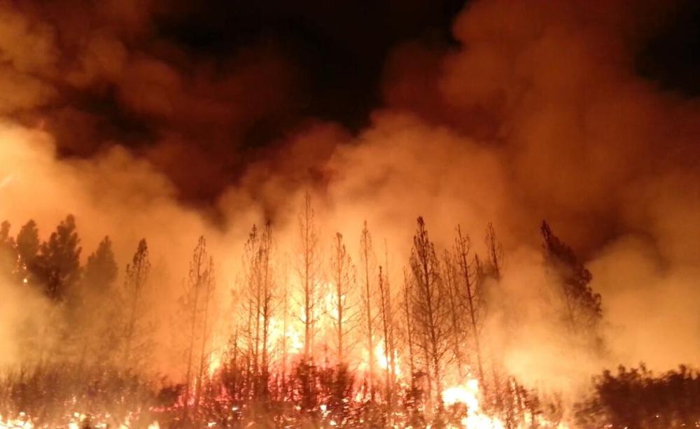 Wildfire in Yosemite National Park, 2013