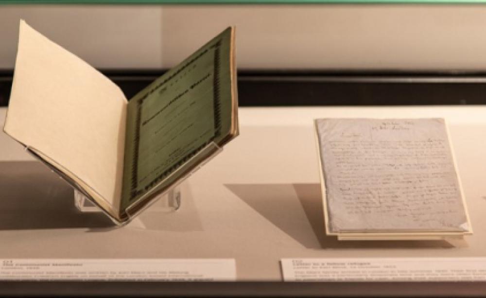 Communist manifesto on display at the British Library