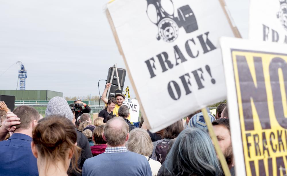 Fracking protest