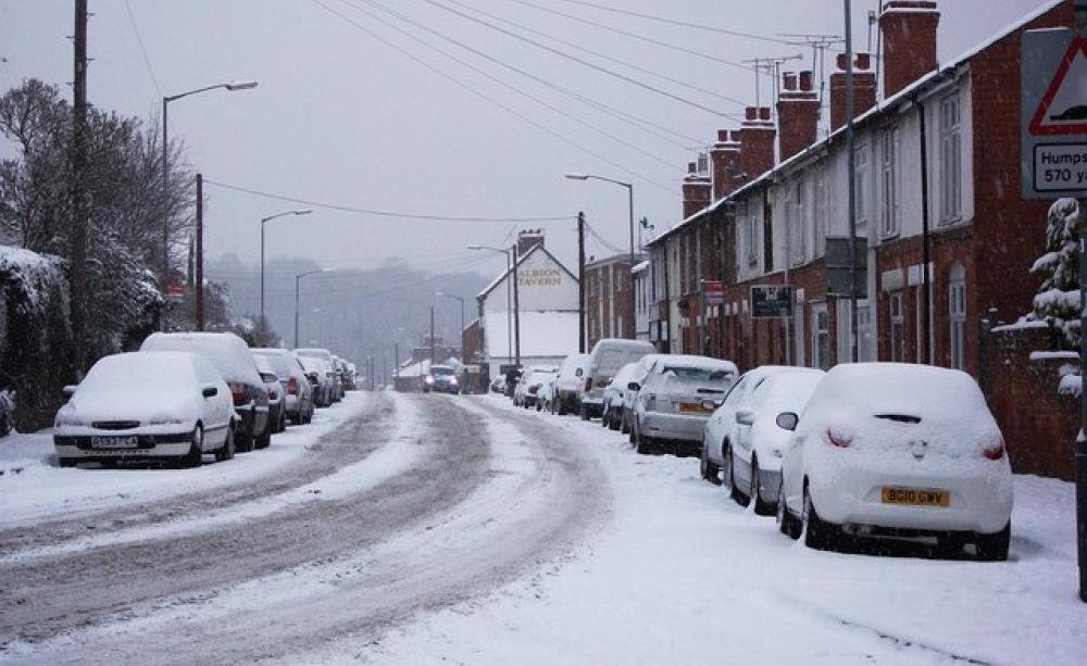 snowy street