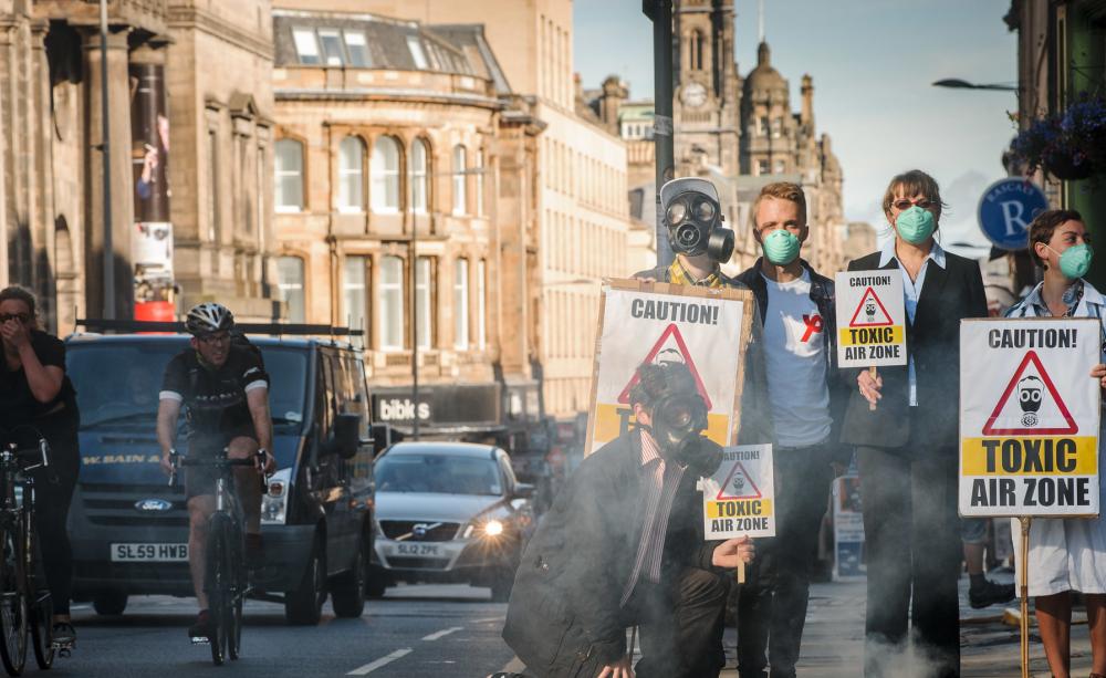 Air pollution activists