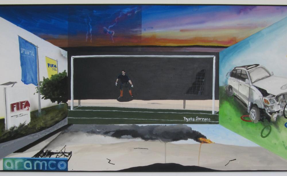 Own Goal, by Judith Dean, 2024 (Photo courtesy of the artist and South Parade, London)