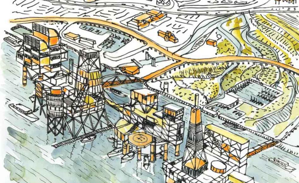 Hull expands out to sea