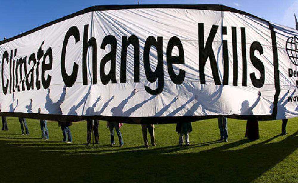 Climate change protest