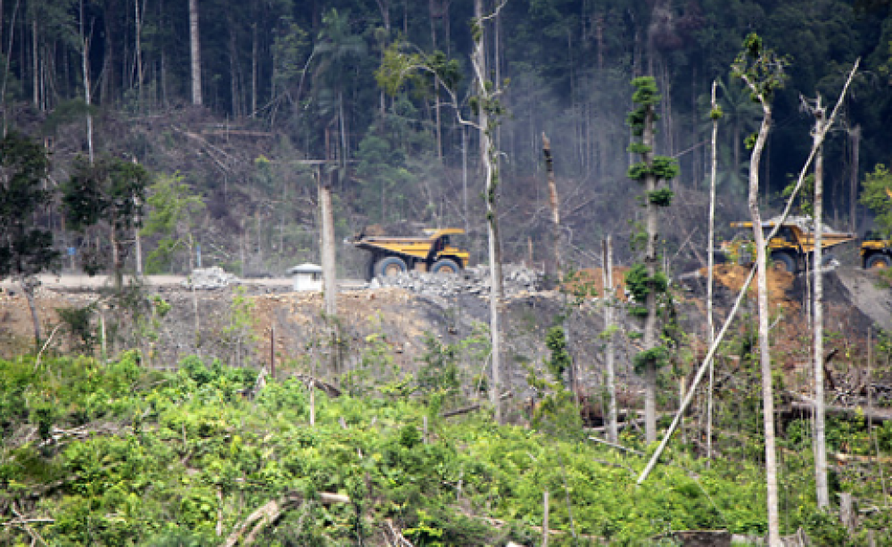 Borneo Lumbung Mine near Maruwei: