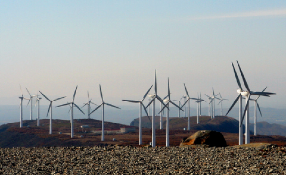 Mulan wind farm, 170km NE of Harbin City in Heilongiang, is one of the first wind farms to be built in China. Photo: Land Rover Our Planet via Flickr.com.