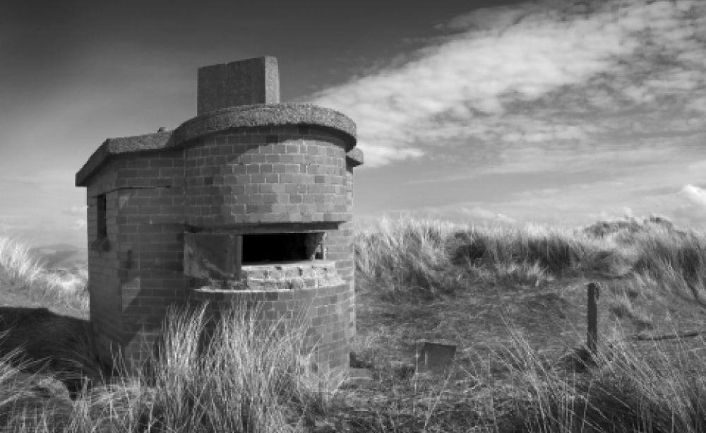 An observation post on Drigg beach. It was used by observers from the Eskmeals gunnery range a short distance down the coast, but looks to have been abandoned years ago. Photo: tim_d via Flickr.com.