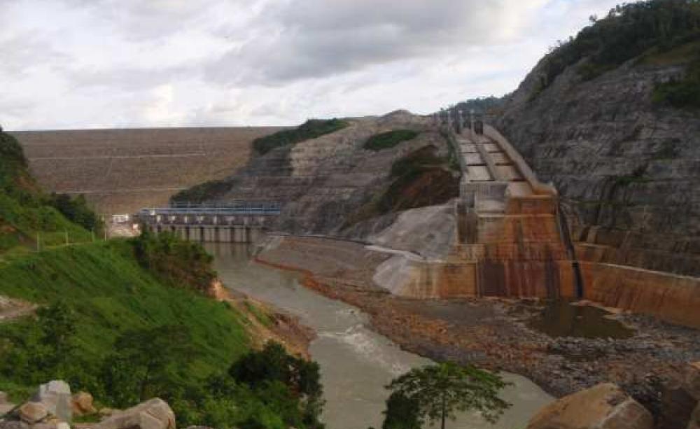 The Malaysian Bakun Dam is one of Asia's largest dams and had high cost and time overruns. Photo: Bruno Manser Fund.