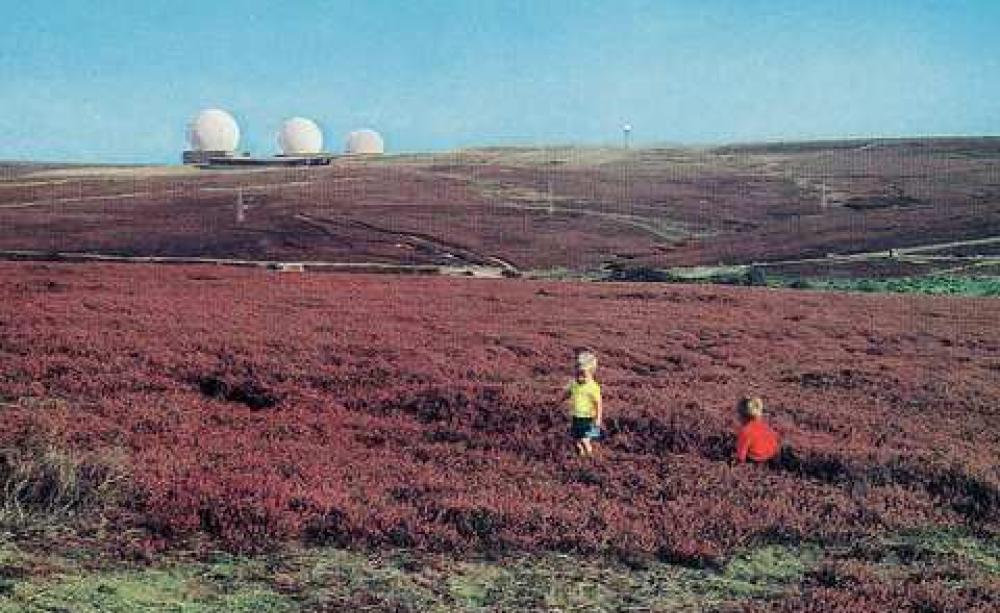 The nuclear threat has not gone away - indeed it may be rising. Fylingdales Early Warning station, UK - from a 1960's Colourmaster postcard. Photo: Futurilla via Flickr.com.