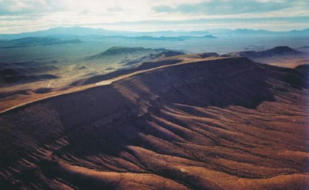 Yucca Mountain, the site of the US's 'cancelled' repository for high level nuclear waste. Photo: White House via Wikimedia Commons.