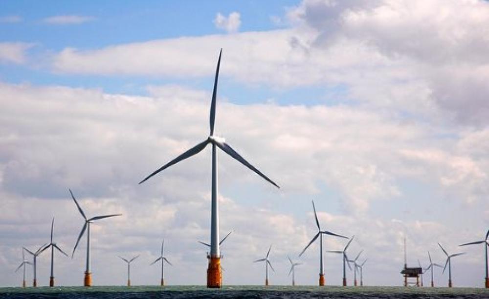 In September 2010 Vattenfall opened Thanet Offshore Wind Farm, off England’s south east coast - the largest in the world. Photo: Nuon via Flickr.