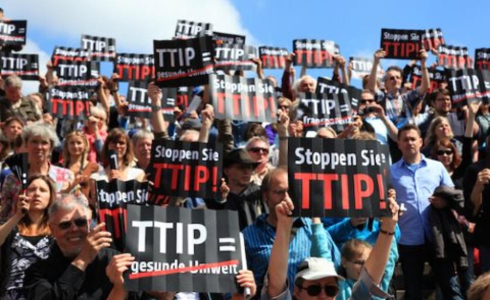 Stop TTIP protest in Germany. Photo: Stop TTIP.