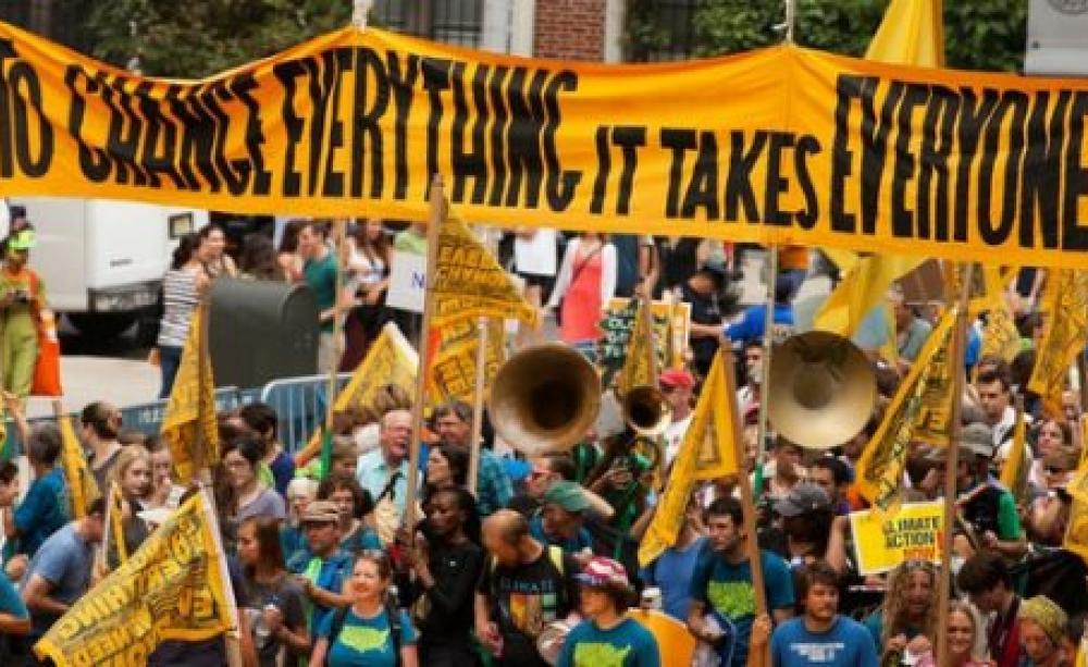 Looks like they got it right: the 2014 People's Climate March in New York City. Photo: South Bend Voice via Flickr, CC BY-SA 2.0.
