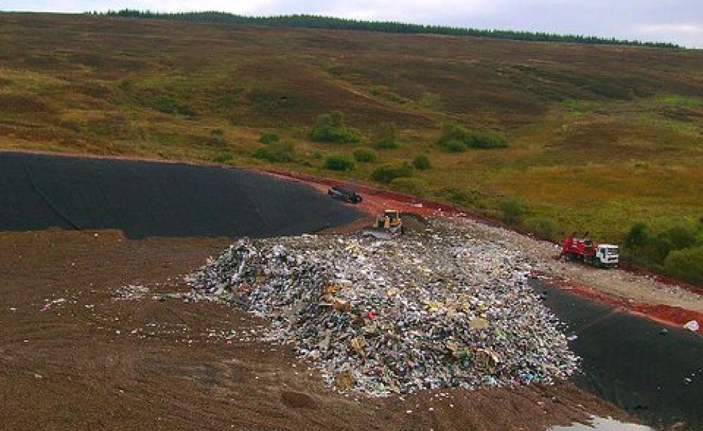 A new landfill site opens for business, Scotland. Photo: London Permaculture via Flickr (CC BY-NC-SA 2.0).