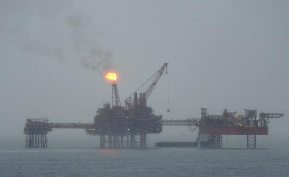 An oil rig in the Irish Sea, two hours from Liverpool. Photo: *Psycho Delia* via Flickr (CC BY-NC 2.0).