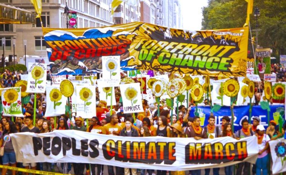 The Peoples' Climate March in New York City, 22nd September 2014. Photo: Light Brigading via Flickr (CC BY-NC 2.0).