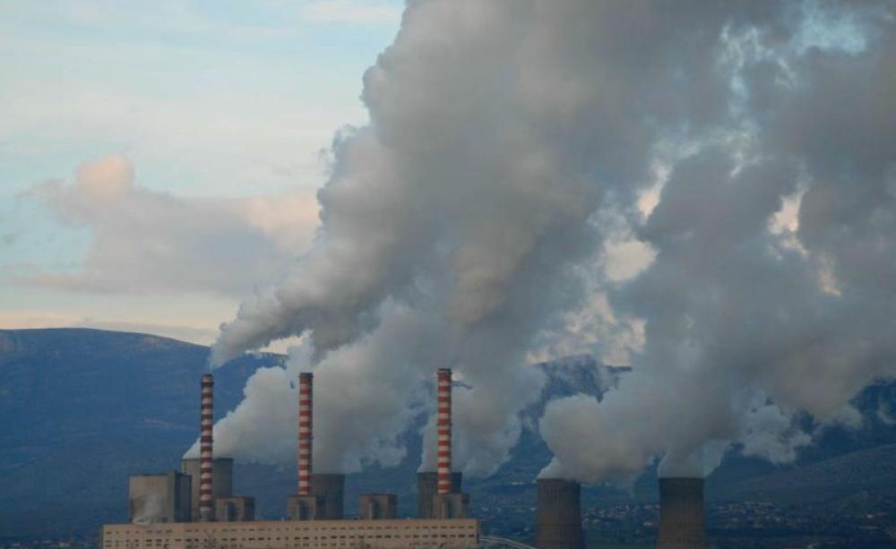 A lignite-burning power station in Greece. Photo: Greenpeace-Greece.