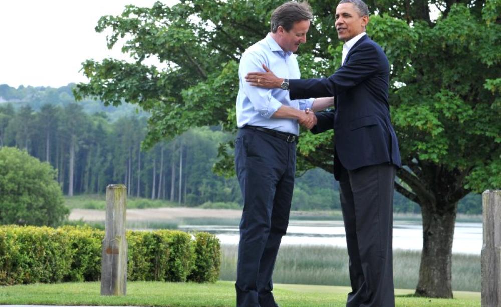 Barack Obama and David Cameron plotting the 'Bill of Corproate Rights' that is TTIP at the Lough Erne G8 summit in June 2013. Photo: President of the European Council via Flickr (CC BY-NC-ND).