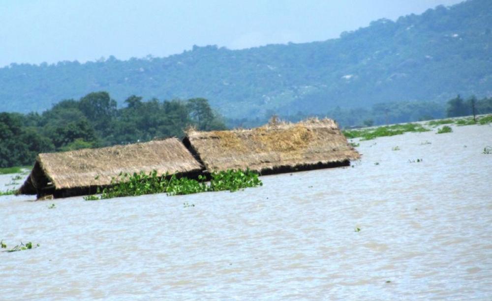 Flooding in Morigaon District, Assam, India, 30th June 2012. Photo: Oxfam International via Flickr (CC BY-NC-ND).