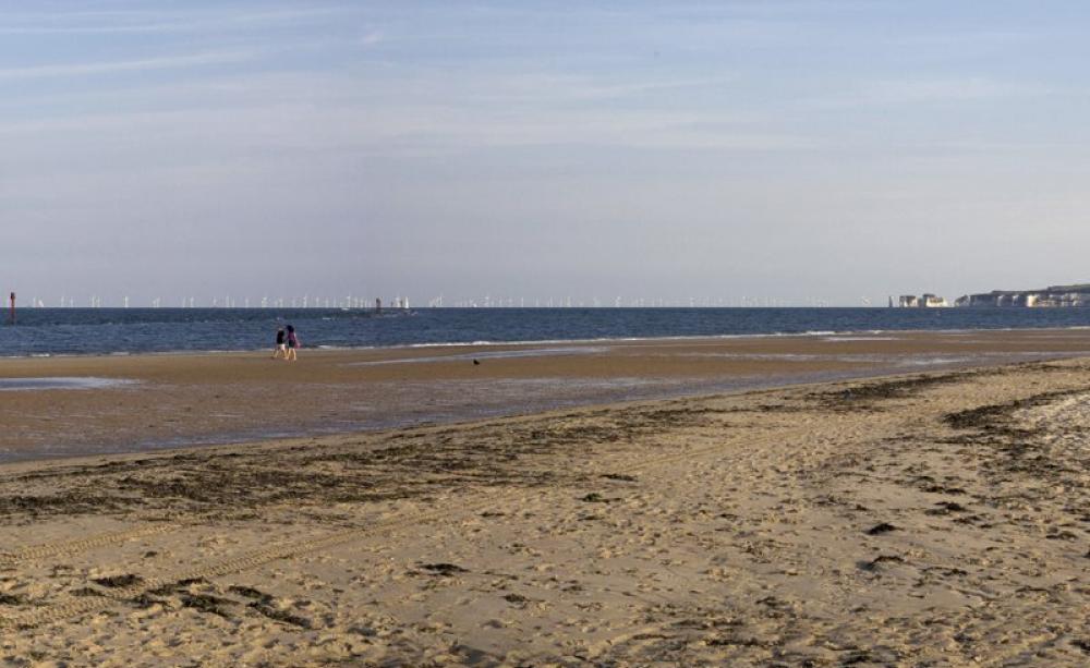 Navitus Bay as it would be seen from a nearby beach. Unacceptable visual impact? Or a low carbon working landscape of the kind we will all grow to love? Image: LDA Design.