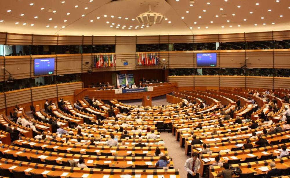 No signs of structural damage, but a a political earthquake took place here last week. Photo of European Parliament by Michal Sänger via Flickr (CC BY-NC-SA).