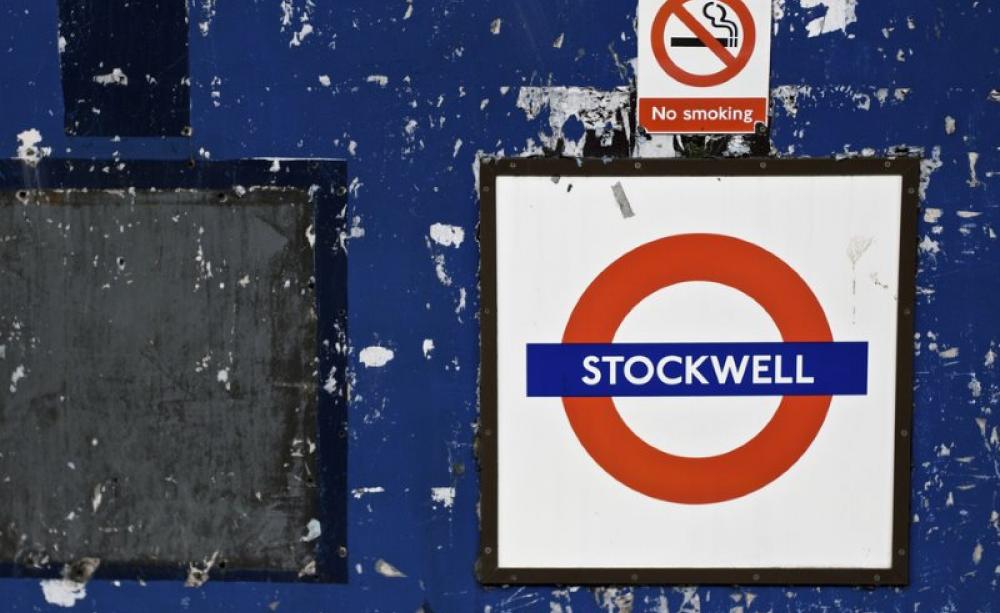 Stockwell Tube Station, London, where Jean Charles da Silva e de Menezes was shot dead on 22nd July 2005 by officers of the London Metropolitan Police Service at Stockwell Station. He was entirely innocent of having anything to do with terrorism. Photo: A