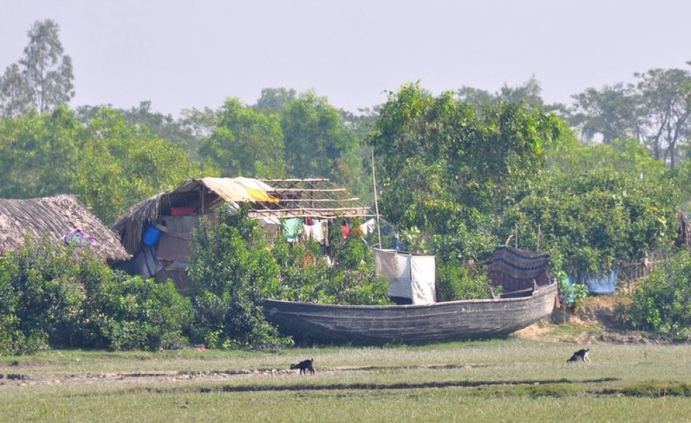 A small settlement in Bangladesh's Sundarbans, which extends into India to make the world's greatest mangrove forest - a UNESCO-designated World Heritage Area that is home for both people and countless wildlife species. Photo: Marufish via Flickr (CC BY-S