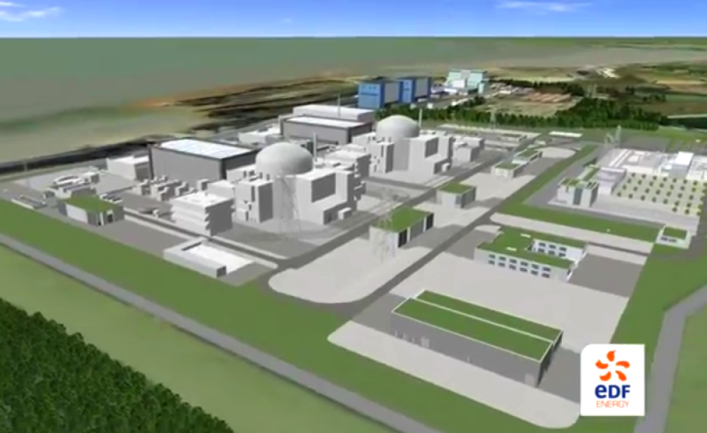 Was it all a beautiful dream? View of the Hinkley Point C site as visualised by EDF.