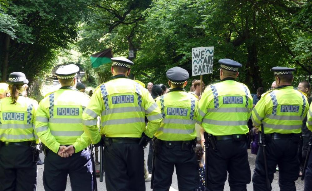 Much, much more of this to come? Anti-fracking campaigners at Cuadrilla drilling site at Balcombe, West Sussex. Photo: Sheila via Flickr (CC BY-NC).