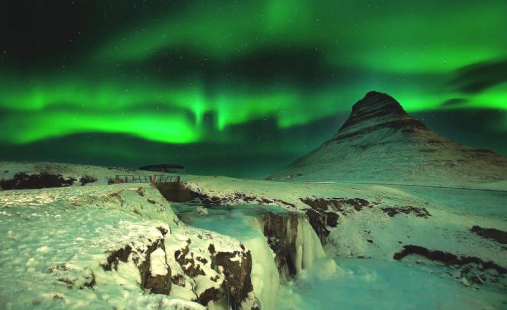 The future is hard to foretell. So instead, why not create the future you want? Photo: Aurora Borealis in Iceland by Victor Montol via Flickr (CC BY) with Kirkjufell Mountain and Kirkjufellsfoss waterfall.