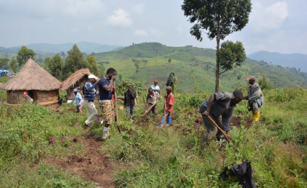 'The Batwa might be next door to the national park, but they are a world away when security of their ancestral land is so fundamental to their way of life.' (C) Lush