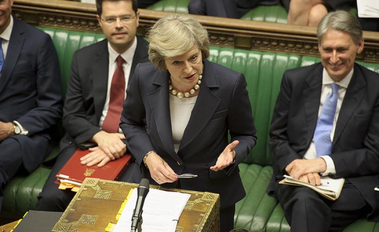 Theresa May at the dispatch box