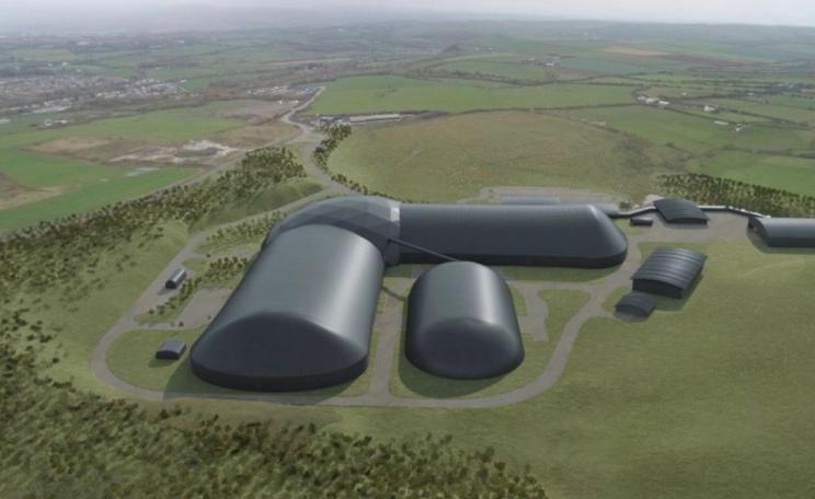 Architect's drawing of proposed new mine