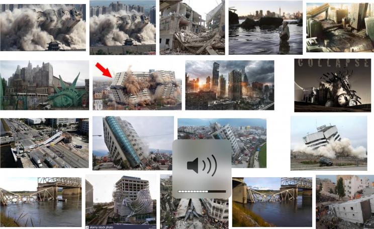 Collapsing buildings