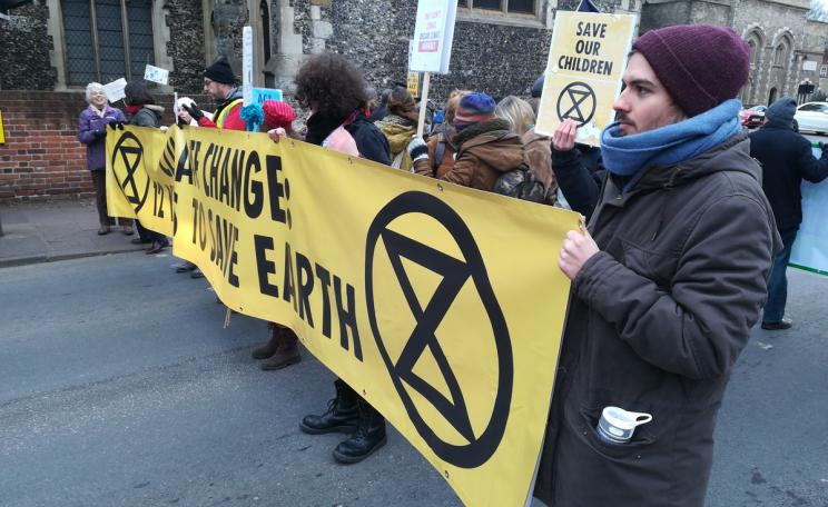 XR protesters in Canterbury