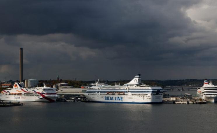 Ferries in Stockholm port