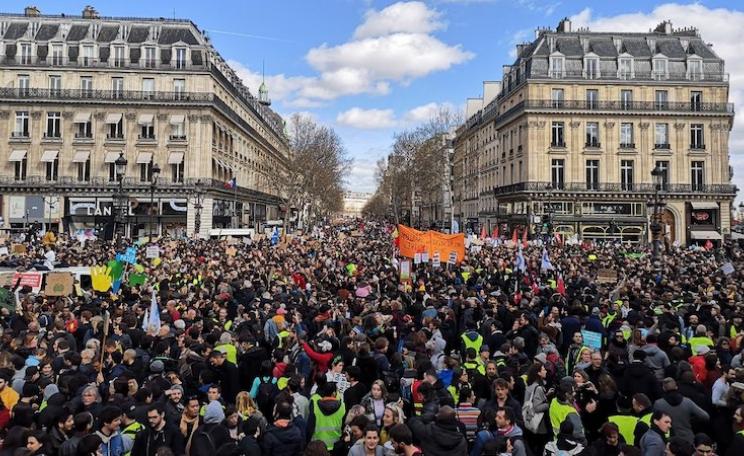 climate march in Place de la République