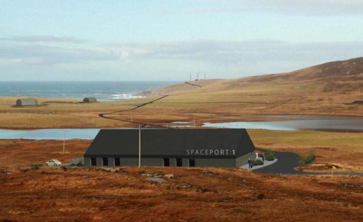 An artists' impression of the proposed space port 