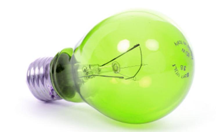 A green bulb