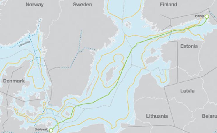 Gas pipeline route