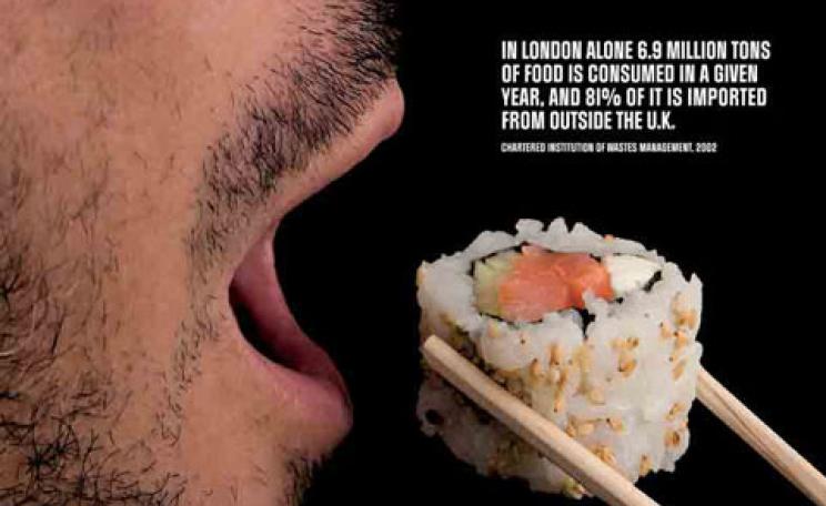 London consumes 6.9 million tons of food a year, most imported from outside the UK