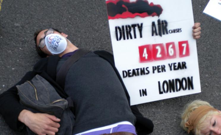 Air pollution protest