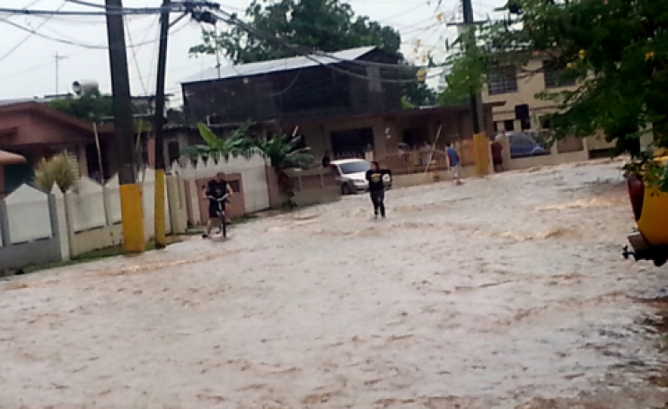Flooded street in Dorado, Puerto Rico. Photo: LaShawn Pagan.