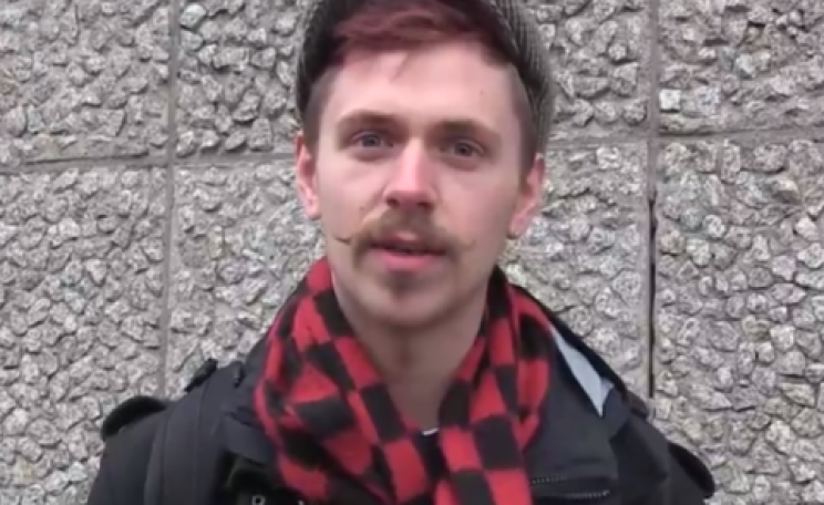 It's not just Caroline Lucas - Josef Dobraszczyk is one of the five fracking protest defendants in the Brighton Court this week. Photo: Zoe Brougton.