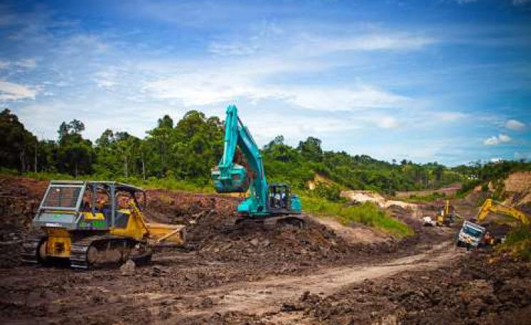 Among potential 'stranded assets', this open pit coal mine in Indonesia Borneo. Photo: Parolan Harahap via Flickr.